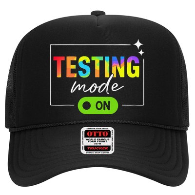 Funny Testing Mode On Motivational Test Day For Teacher Trucker Hat