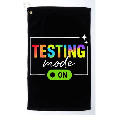Funny Testing Mode On Motivational Test Day For Teacher Golf Towel