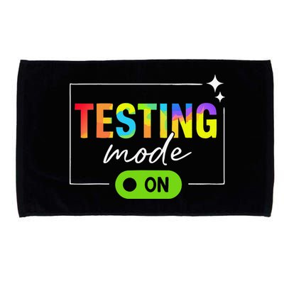 Funny Testing Mode On Motivational Test Day For Teacher Microfiber Hand Towel