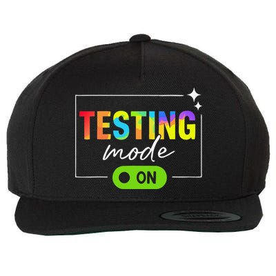 Funny Testing Mode On Motivational Test Day For Teacher Wool Snapback Cap