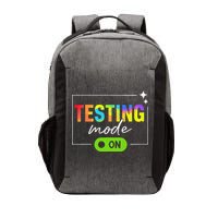 Funny Testing Mode On Motivational Test Day For Teacher Vector Backpack