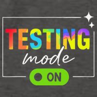 Funny Testing Mode On Motivational Test Day For Teacher Vector Backpack