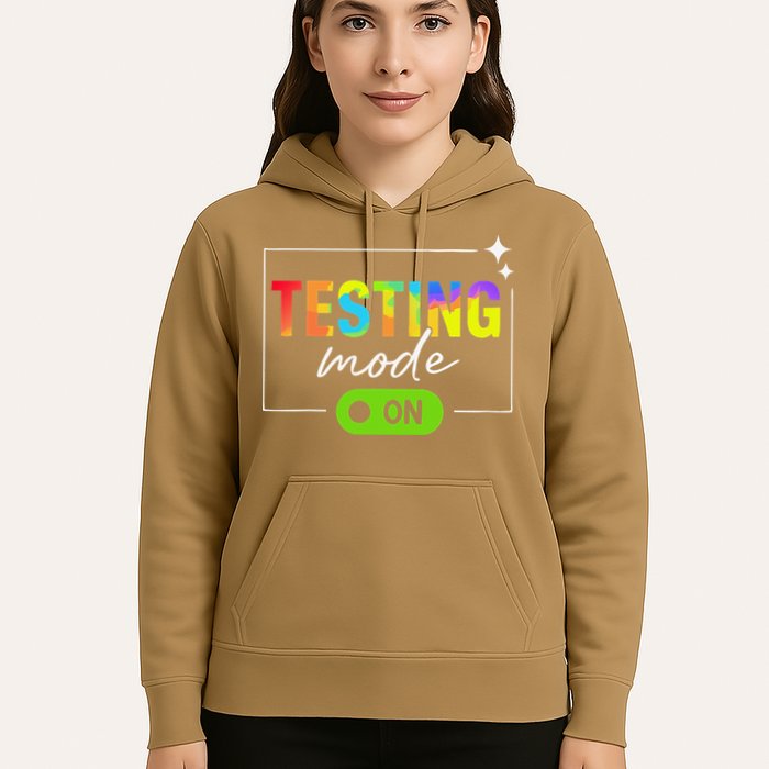 Funny Testing Mode On Motivational Test Day For Teacher Hoodie