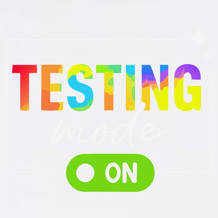 Funny Testing Mode On Motivational Test Day For Teacher Garment-Dyed Sweatshirt