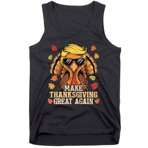 Funny Trump Make Thanksgiving Great Again Turkey Day Trump Tank Top