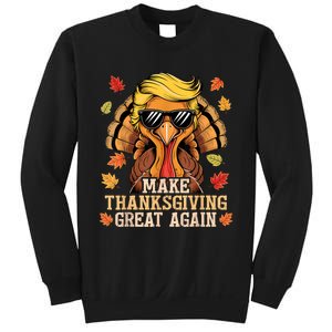 Funny Trump Make Thanksgiving Great Again Turkey Day Trump Sweatshirt