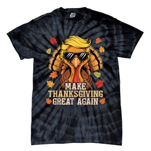 Funny Trump Make Thanksgiving Great Again Turkey Day Trump Tie-Dye T-Shirt