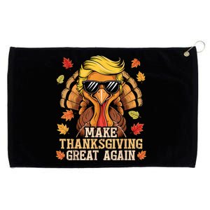 Funny Trump Make Thanksgiving Great Again Turkey Day Trump Grommeted Golf Towel