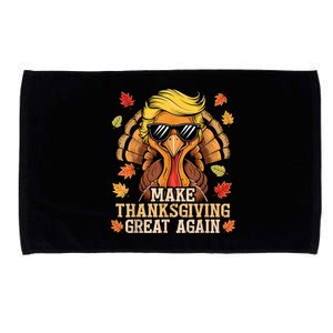 Funny Trump Make Thanksgiving Great Again Turkey Day Trump Microfiber Hand Towel