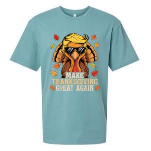 Funny Trump Make Thanksgiving Great Again Turkey Day Trump Sueded Cloud Jersey T-Shirt