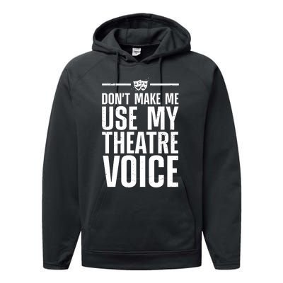 Funny Theatre Musical Theatre Theater Actor Performance Fleece Hoodie