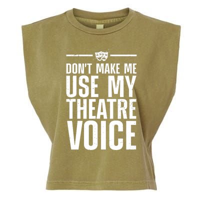 Funny Theatre Musical Theatre Theater Actor Garment-Dyed Women's Muscle Tee