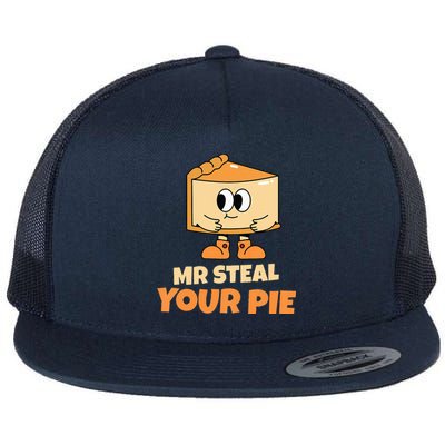 Funny Thanksgiving Mr Steal Your Pie Baby Outfit Flat Bill Trucker Hat