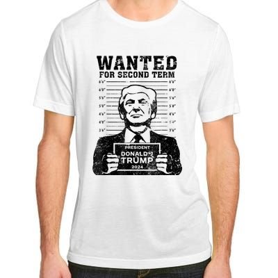 Free Trump Mugshot Wanted For Second Term 2024 Trump 2024 Adult ChromaSoft Performance T-Shirt