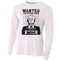 Free Trump Mugshot Wanted For Second Term 2024 Trump 2024 Cooling Performance Long Sleeve Crew