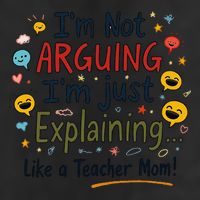 Funny Teacher Mom Im Not Arguing Im Explaining Adult Drive Performance Visor