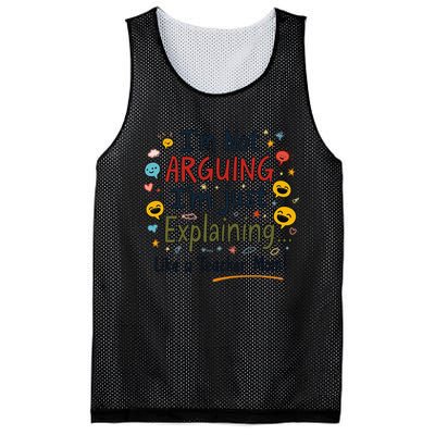 Funny Teacher Mom Im Not Arguing Im Explaining Mesh Reversible Basketball Jersey Tank