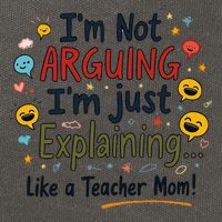 Funny Teacher Mom Im Not Arguing Im Explaining Cotton Canvas Backpack
