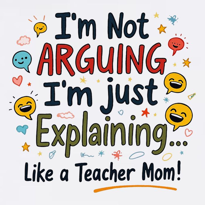 Funny Teacher Mom Im Not Arguing Im Explaining Garment-Dyed Sweatshirt