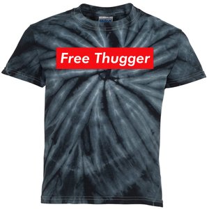 Free Thugger Meme Hip Hop Funny Viral Joke Music Urban Slang Kids Tie-Dye T-Shirt