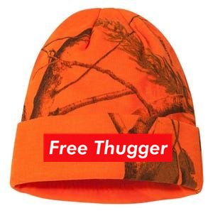 Free Thugger Meme Hip Hop Funny Viral Joke Music Urban Slang Kati Licensed 12" Camo Beanie