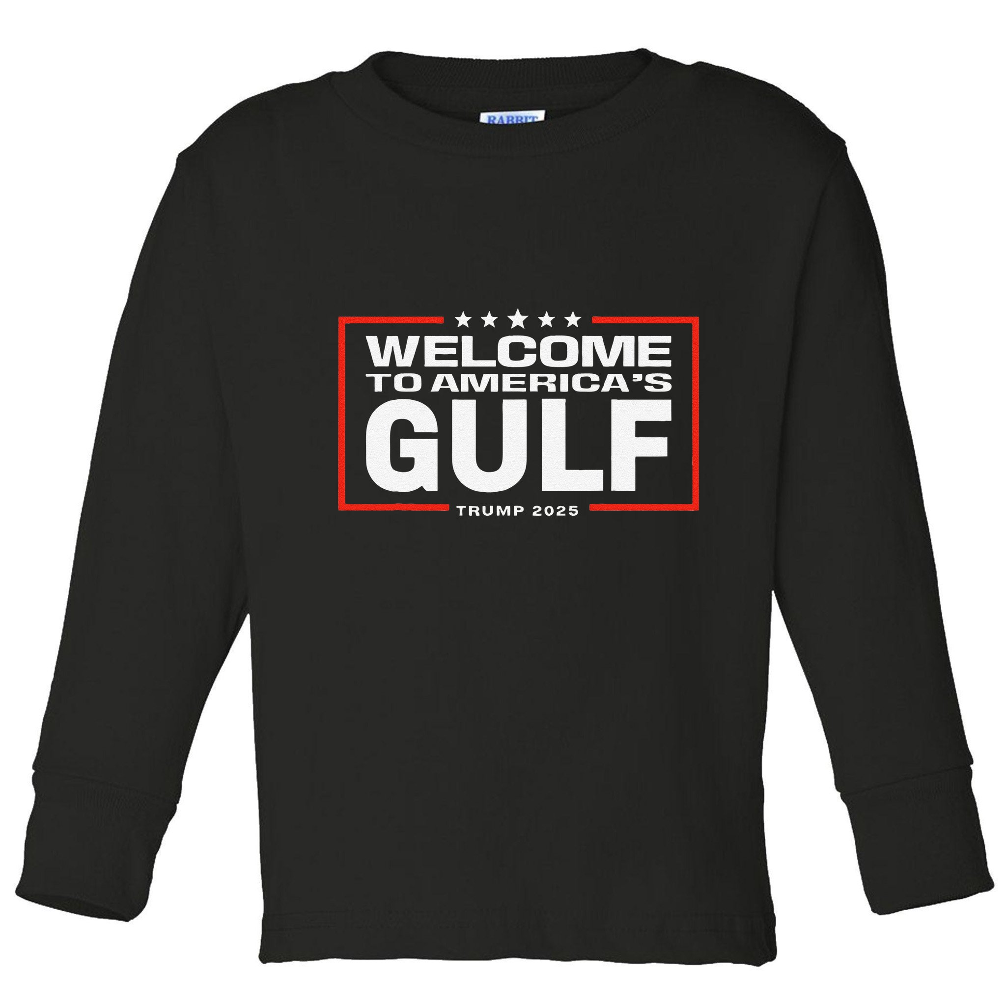 Funny Trump Mexico America Retro Welcome To AmericaS Gulf Toddler Long Sleeve Shirt