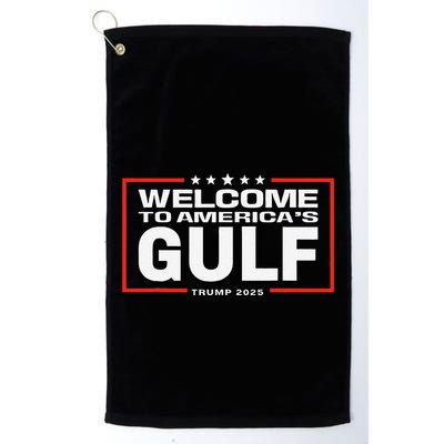 Funny Trump Mexico America Retro Welcome To AmericaS Gulf Golf Towel