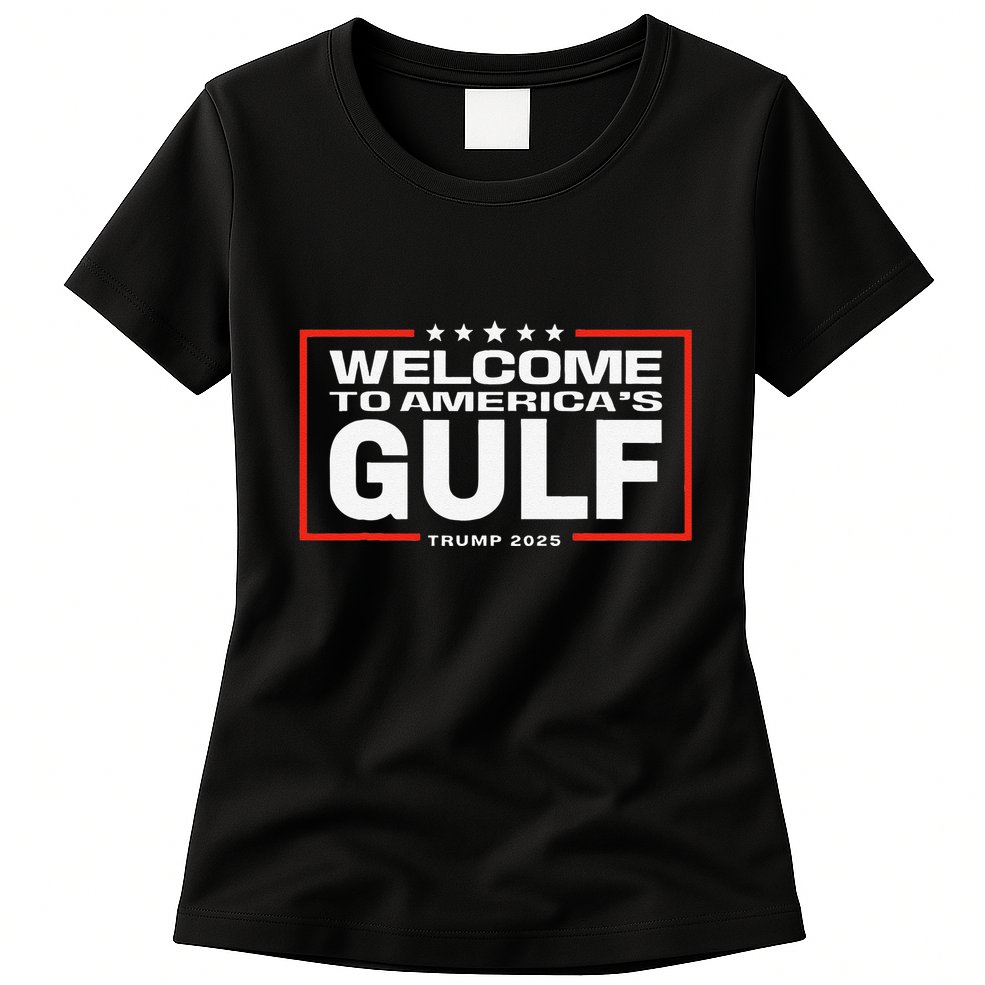Funny Trump Mexico America Retro Welcome To AmericaS Gulf Womens T-Shirt