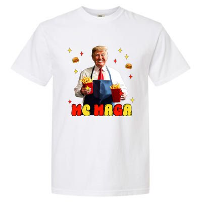 Funny Trump Mc Maga Fries Fast Food Garment-Dyed Heavyweight T-Shirt