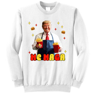 Funny Trump Mc Maga Fries Fast Food Sweatshirt