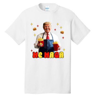 Funny Trump Mc Maga Fries Fast Food Tall T-Shirt