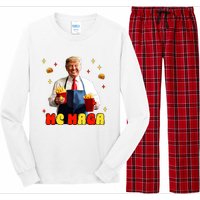 Funny Trump Mc Maga Fries Fast Food Long Sleeve Pajama Set