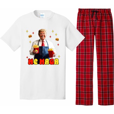 Funny Trump Mc Maga Fries Fast Food Pajama Set