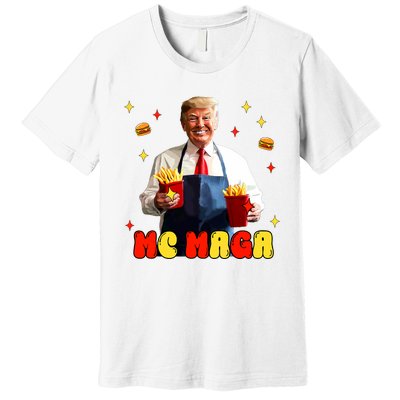 Funny Trump Mc Maga Fries Fast Food Premium T-Shirt