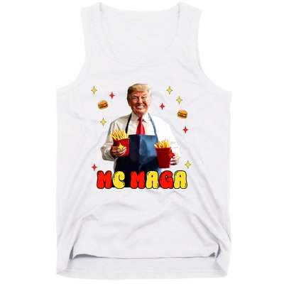 Funny Trump Mc Maga Fries Fast Food Tank Top