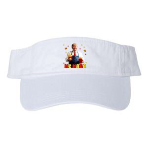 Funny Trump Mc Maga Fries Fast Food Valucap Bio-Washed Visor