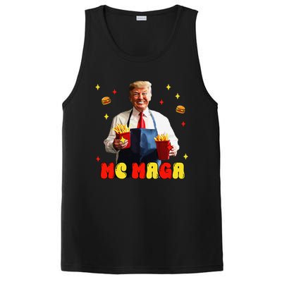 Funny Trump Mc Maga Fries Fast Food PosiCharge Competitor Tank