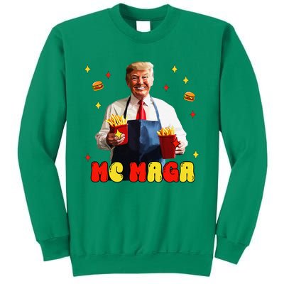 Funny Trump Mc Maga Fries Fast Food Sweatshirt