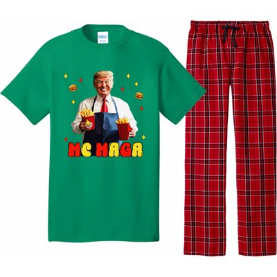 Funny Trump Mc Maga Fries Fast Food Pajama Set