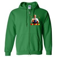 Funny Trump Mc Maga Fries Fast Food Full Zip Hoodie