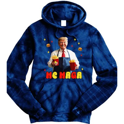 Funny Trump Mc Maga Fries Fast Food Tie Dye Hoodie