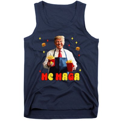 Funny Trump Mc Maga Fries Fast Food Tank Top