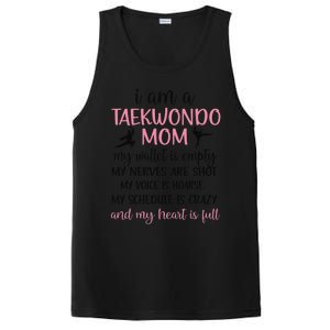 Funny Taekwondo Mom Of A Taekwondo Fighter Mama PosiCharge Competitor Tank