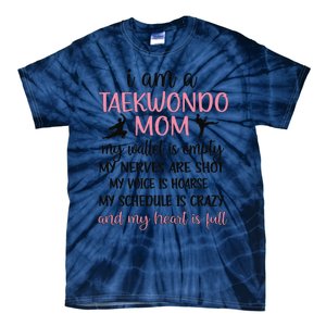 Funny Taekwondo Mom Of A Taekwondo Fighter Mama Tie-Dye T-Shirt