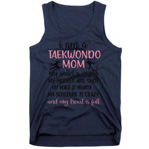 Funny Taekwondo Mom Of A Taekwondo Fighter Mama Tank Top