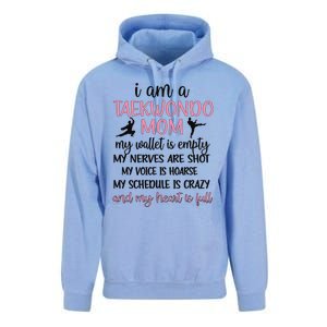 Funny Taekwondo Mom Of A Taekwondo Fighter Mama Unisex Surf Hoodie