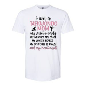 Funny Taekwondo Mom Of A Taekwondo Fighter Mama Softstyle CVC T-Shirt