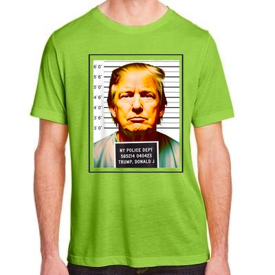 Funny Trump Mugshot Parody AI DC Georgia NYC Indictment Adult ChromaSoft Performance T-Shirt