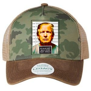 Funny Trump Mugshot Parody AI DC Georgia NYC Indictment Legacy Tie Dye Trucker Hat