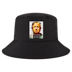 Funny Trump Mugshot Parody AI DC Georgia NYC Indictment Cool Comfort Performance Bucket Hat